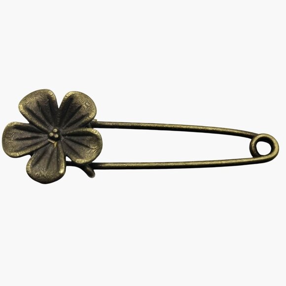 Flower Safety Pin Daisy Charm Holder Skirt Pin Brooch Crafting - Picture 4 of 6